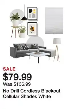 Wayfair No Drill Cordless Blackout Cellular Shades White offer