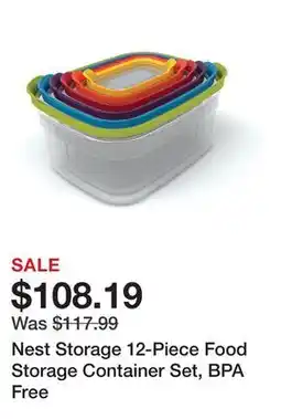 Wayfair Nest Storage 12-Piece Food Storage Container Set, BPA Free offer