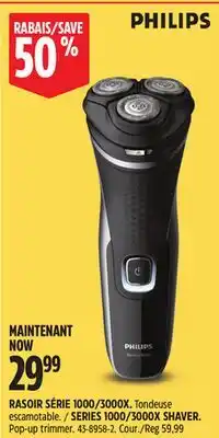 Canadian Tire PHILIPS SERIES 1000/3000X SHAVER offer