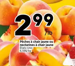 Val-Mont Pêches à chair jaune ou nectarines à chair jaune offer