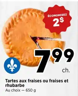 Val-Mont Tartes aux fraises ou fraises et rhubarbe offer