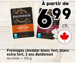 Val-Mont Fromages cheddar blanc fort, blanc extra fort, 2 ans Balderson offer