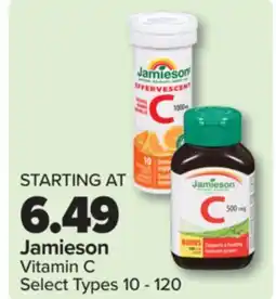 PharmaChoice Jamieson Vitamin C offer