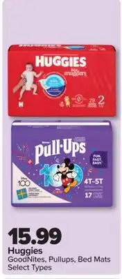 PharmaChoice Huggies GoodNites, Pullups, Bed Mats offer