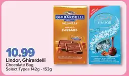PharmaChoice Lindor, Ghirardelli Chocolate Bag offer