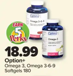PharmaChoice Option+ Omega 3, Omega 3-6-9 Softgels 180 offer