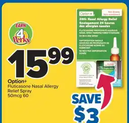 PharmaChoice Option+ Fluticasone Nasal Allergy Relief Spray offer