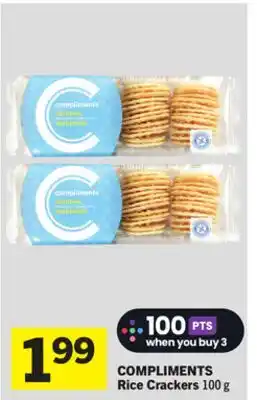 Foodland COMPLIMENTS Rice Crackers offer