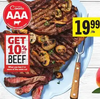 Foodland Prime Rib Steaks offer