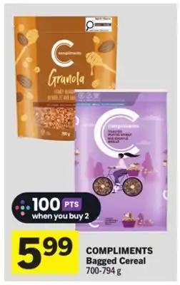 Foodland COMPLIMENTS Bagged Cereal offer