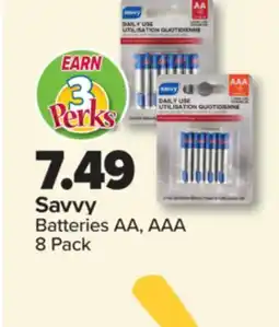 PharmaChoice Savvy Batteries AA, AAA offer