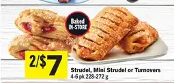 Foodland Strudel, Mini Strudel or Turnovers offer