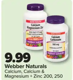 PharmaChoice Webber Naturals Calcium, Calcium & Magnesium + Zinc offer