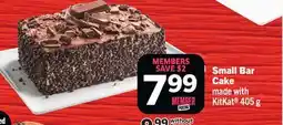 Foodland Small Bar Cake offer