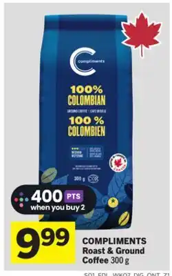 Foodland COMPLIMENTS Roast & Ground Coffee offer