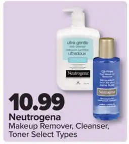 PharmaChoice Neutrogena Makeup Remover, Cleanser, Toner Select Types offer