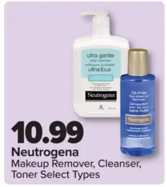 PharmaChoice Neutrogena Makeup Remover, Cleanser, Toner Select Types offer