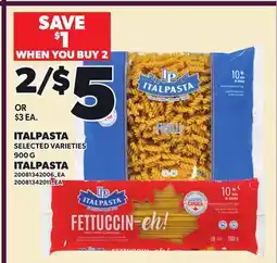 Independent Grocer ITALPASTA offer