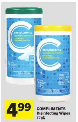 Foodland COMPLIMENTS Disinfecting Wipes offer