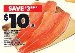 Independent Grocer FRESH RAINBOW TROUT FILLETS offer