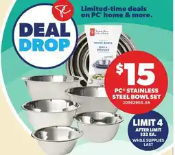 Independent Grocer PC STAINLESS STEEL BOWL SET offer