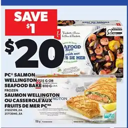 Independent Grocer PC SALMON WELLINGTON, 725 G OR SEAFOOD BAKE, 810 G offer