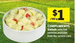 Foodland COMPLIMENTS Salads offer