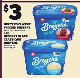 Independent Grocer BREYERS CLASSIC FROZEN DESSERT offer