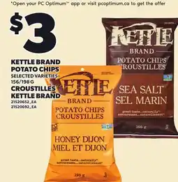 Independent Grocer KETTLE BRAND POTATO CHIPS, 156/198 G offer