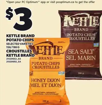 Independent Grocer KETTLE BRAND POTATO CHIPS, 156/198 G offer