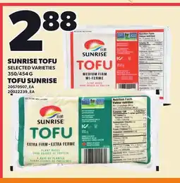Independent Grocer SUNRISE TOFU, 350/454 G offer