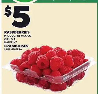 Independent Grocer RASPBERRIES offer