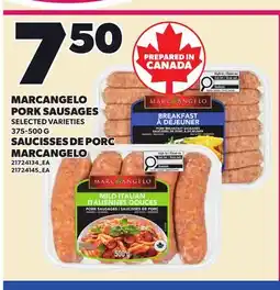 Independent Grocer MARCANGELO PORK SAUSAGES offer