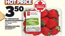 Independent Grocer PC GREENHOUSE GROWN STRAWBERRIES offer