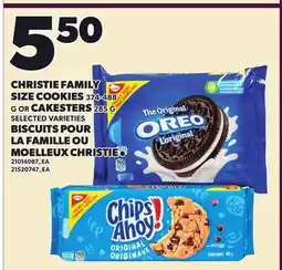 Independent Grocer CHRISTIE FAMILY SIZE COOKIES, 374-488 G OR CAKESTERS 285 G offer