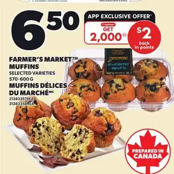 Independent Grocer FARMER'S MARKET MUFFINS offer
