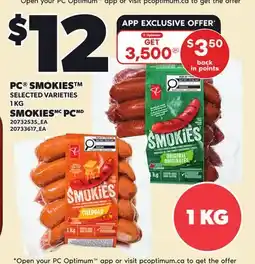 Independent Grocer PC SMOKIES offer