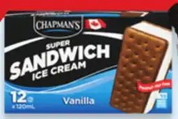 Walmart Chapman's Super sandwich novelties offer