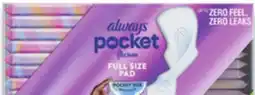 Walmart Always Flexfoam pads offer