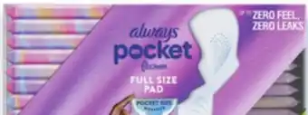 Walmart Always Flexfoam pads offer