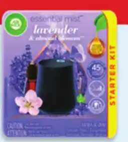 Walmart Air Wick Essential Mist diffuser starter kit or scented oils refills 2-pack offer