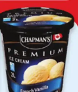 Walmart Chapman's Premium frozen s tubs offer