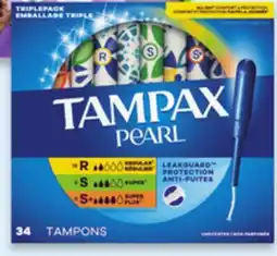 Walmart Tampax Tampons offer