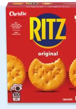 Walmart Christie RITZ original shapes crackers offer