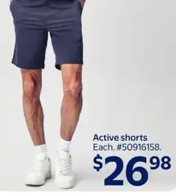 Walmart Active shorts offer