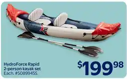 Walmart HydroForce Rapid 2-person kayak set offer