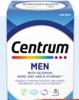 Walmart Centrum multivitamins for men 90s offer