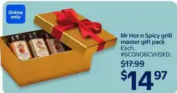 Walmart Mr Hot n Spicy grill master gift pack offer
