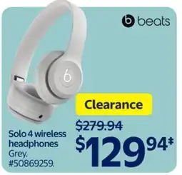 Walmart Beats Solo 4 wireless headphones offer