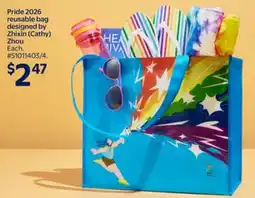 Walmart Pride 2026 reusable bag designed by Zhixin (Cathy) Zhou offer